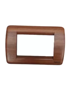 Vimar 16753.58 Placa 3 módulos en madera de caoba